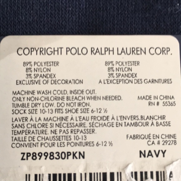 SOLD Polo Ralph Lauren 3 Pairs Dress Socks Blue/Gray - Picture 3 of 9